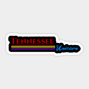 Tennessee Unicorn Gift Sticker